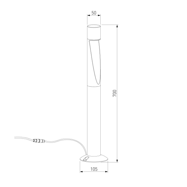 Ландшафтный светильник Elektrostandard Recess (35177/F) 3000K черный a072094