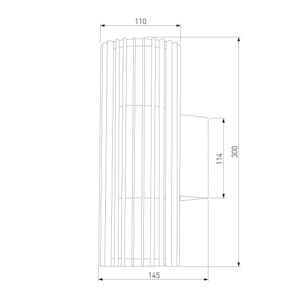 Уличный настенный светодиодный cветильник Elektrostandard Entero (35189/W) 3000K черный a072082