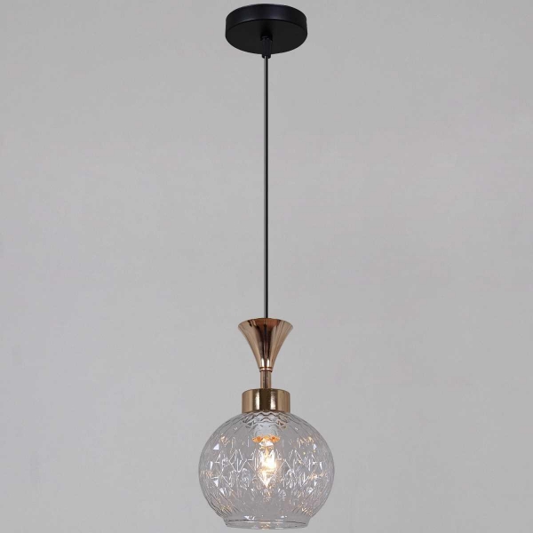 Подвесной светильник Reluce 10080-0.9-01 BK+FG