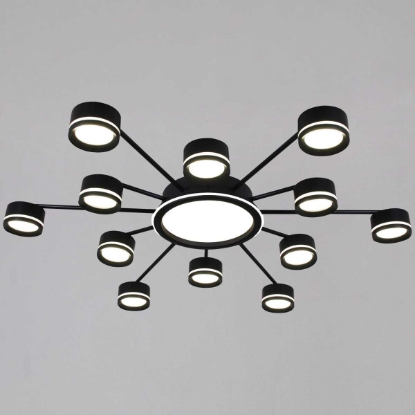 Потолочная люстра Reluce 20590-0.3-6+6+1 Black