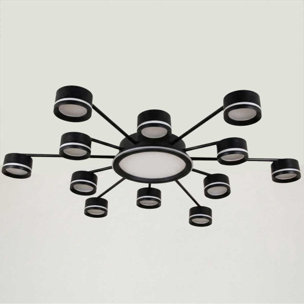 Потолочная люстра Reluce 20590-0.3-6+6+1 Black