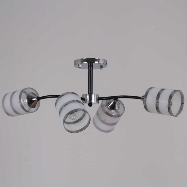 Потолочная люстра Reluce 45360-0.3-04 BK+CR