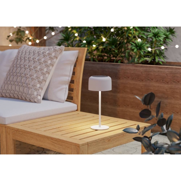 Уличная настольная лампа на солнечной батарее Eglo Roccanova 901892