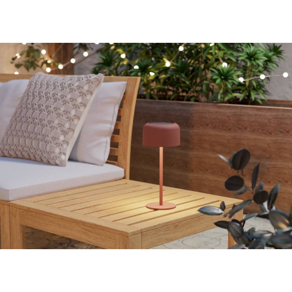 Уличная настольная лампа на солнечной батарее Eglo Roccanova 901896