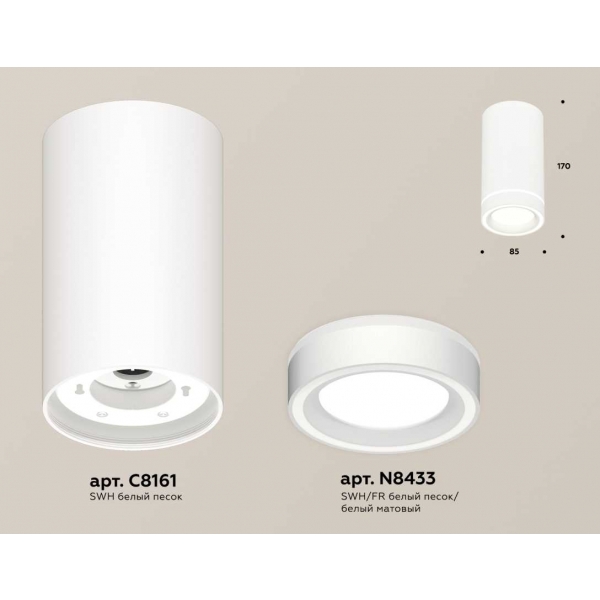 Комплект накладного светильника Ambrella light Techno Spot XS (C8161, N8433) XS8161004