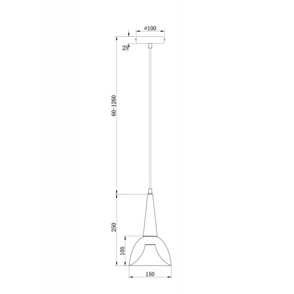 Подвесной светильник Freya FR8009PL-01GB