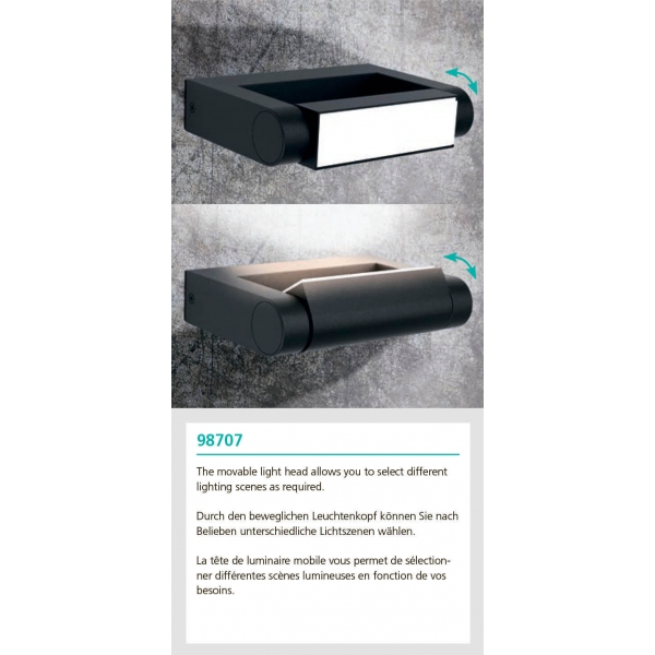 Уличный настенный светодиодный светильник Eglo Brianza 98707