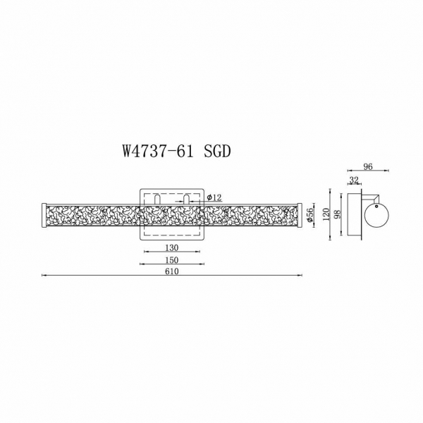 Настенный светильник iLedex Look W4737-61 SGD