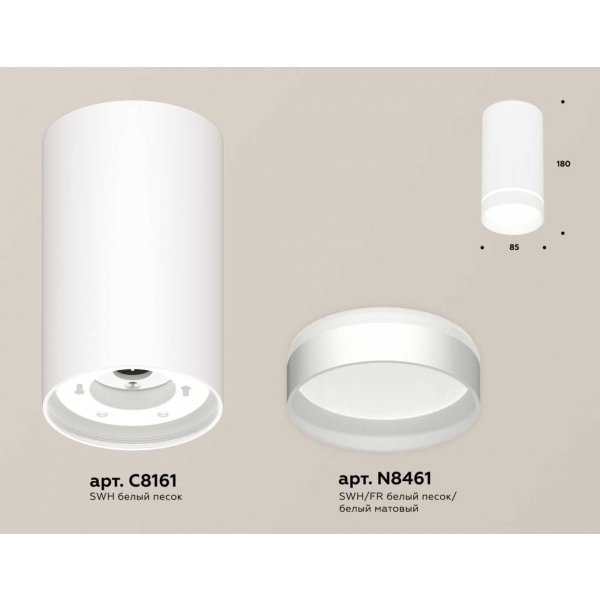 Комплект накладного светильника Ambrella light Techno Spot XS (C8161, N8461) XS8161006