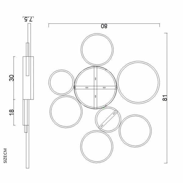 Потолочная светодиодная люстра Imperium Loft Twine 102161-26