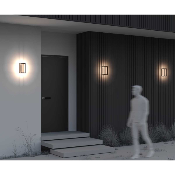 Уличный настенный светильник Maytoni Outdoor Frame O527WL-L12B3K