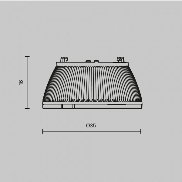 Линза для светильников серии Омут / Dip 10 Вт 30° Maytoni Technical Downlight Dip Lens001D35-10W