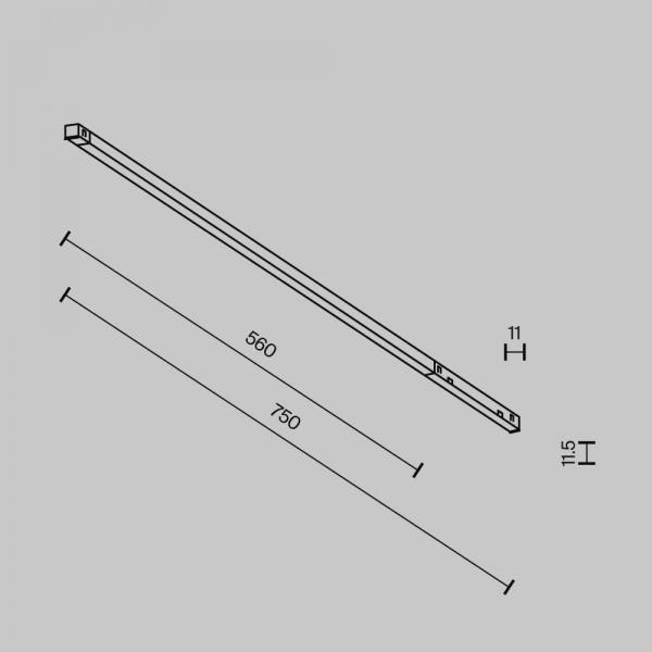 Трековый светильник Maytoni Technical EXILITY X Basis TR240-4-12WTW-DD2-B