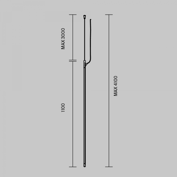 Шинопровод подвесной 1м вертикальный Maytoni Technical ARITY Busbar trunkings Arity TRX233-VL-1B