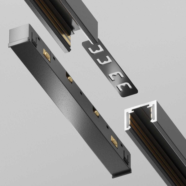 Коннектор питания прямой Exility X, черный Maytoni Technical EXILITY X Accessories for tracks Exility X TRA239PC-42B
