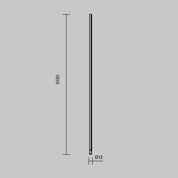 Шинопровод 1м вертикальный Maytoni Technical ARITY Busbar trunkings Arity TRX234-V-1B