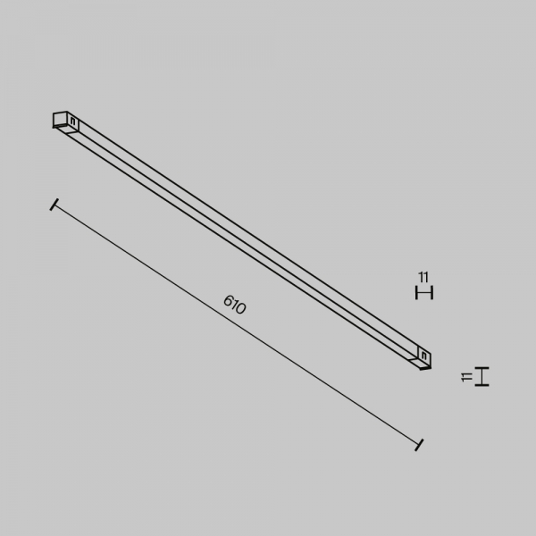 Трековый светильник Maytoni Technical EXILITY X Basis TR240-2-12W4K-B