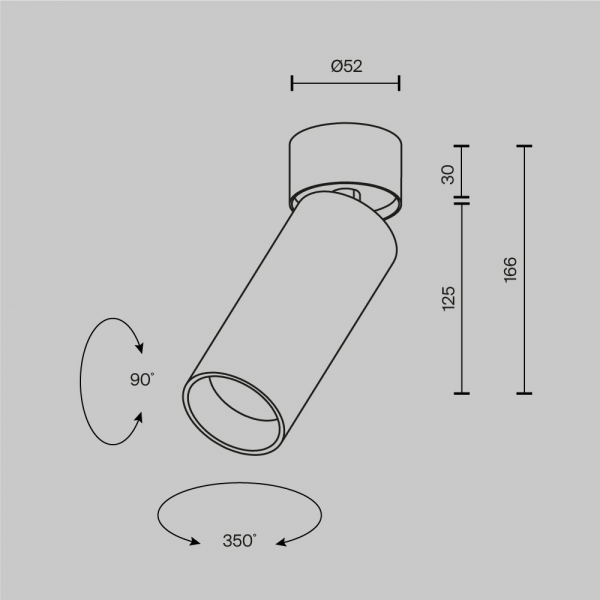 Потолочный светильник Maytoni Technical Ceiling FOCUS LED C055CL-L12W2.7K-W-PT