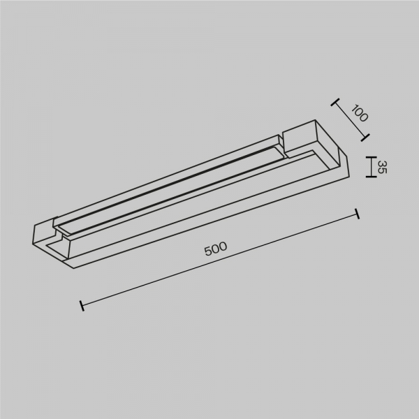 Настенный светильник Maytoni Mirror Beam MIR002WL-L8B4K