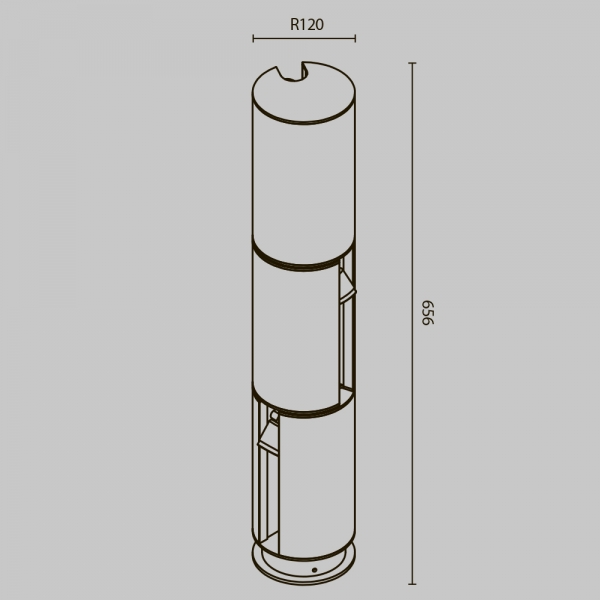 Ландшафтный светильник Maytoni Outdoor Cave O468FL-L9B3K