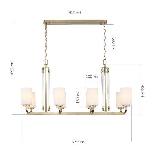 Подвесная люстра ST Luce Opalus SL1403.333.08