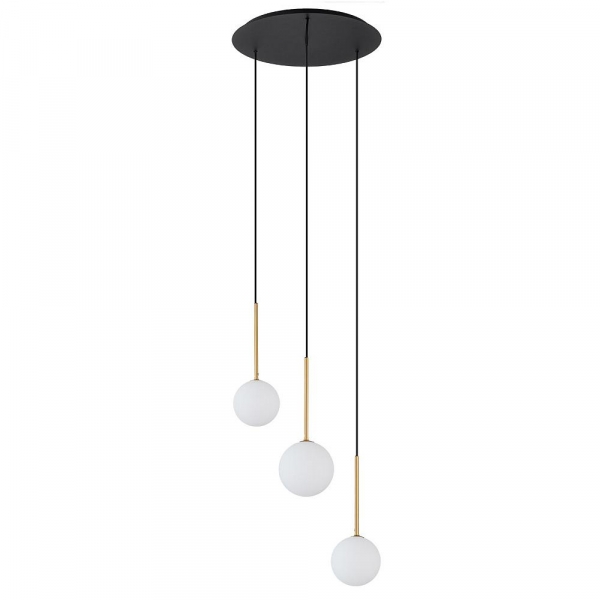 Подвесная люстра Nowodvorski Karo Black/Satine Gold 10304
