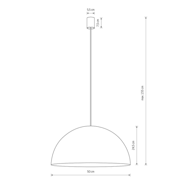 Подвесной светильник Nowodvorski Hemisphere Super L White 10696