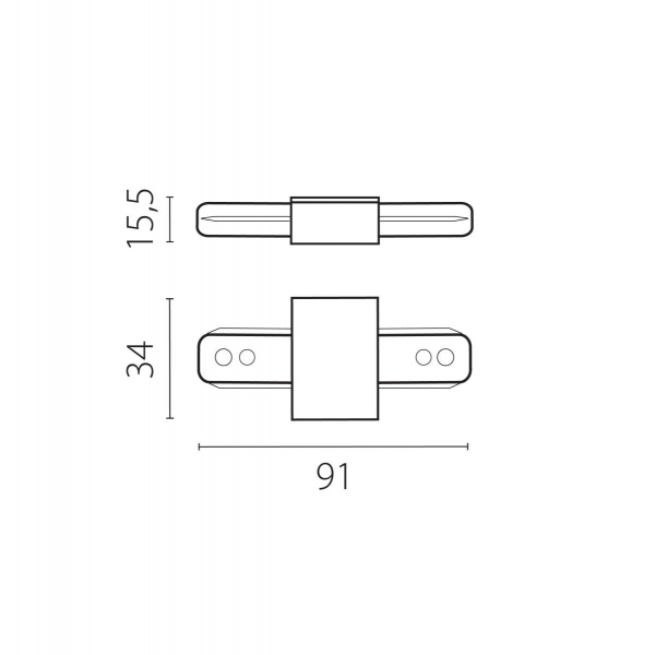 Питание трековое однофазное к 50202X-P, 50203X-P Lightstar Barra 502187-P