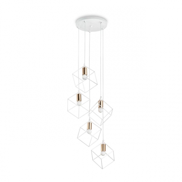 Подвесная люстра Ideal Lux Ice SP5 Bianco 237671