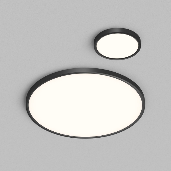 Потолочный светодиодный светильник Denkirs Thin DK6524-BK