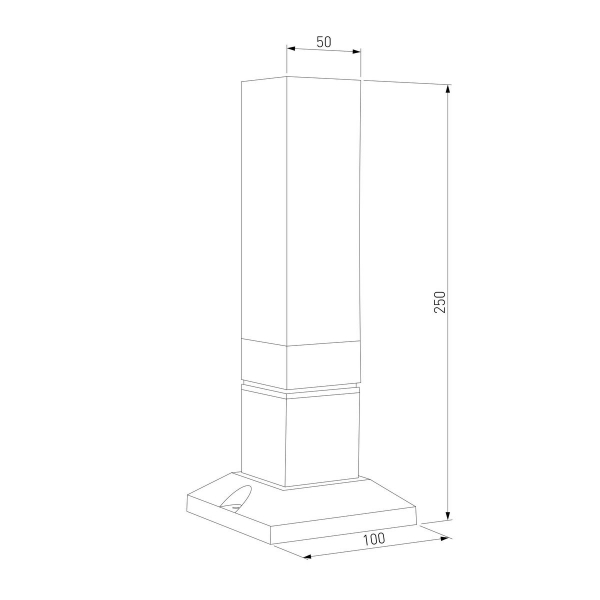 Ландшафтный светодиодный светильник Elektrostandarda 1536 TECHNO LED 3000K чёрный 072068