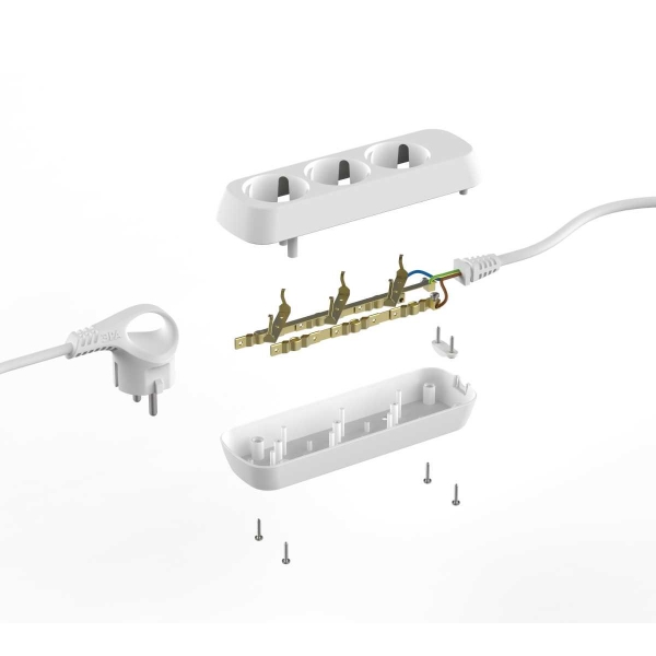 Удлинитель электрический ЭРА UDL-16-315-E Greenline 3 розетки с заземлением 1,5м ПВС 3x1мм2 Б0065038