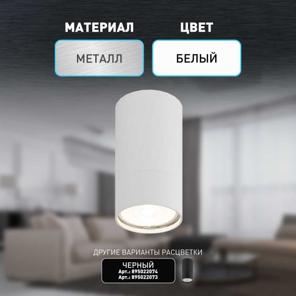 Настенно-потолочный светильник ЭРА OL31 WH Б0056375
