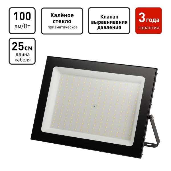 Прожектор светодиодный уличный ЭРА PRO LPR-062-0-65K-200 Б0064695