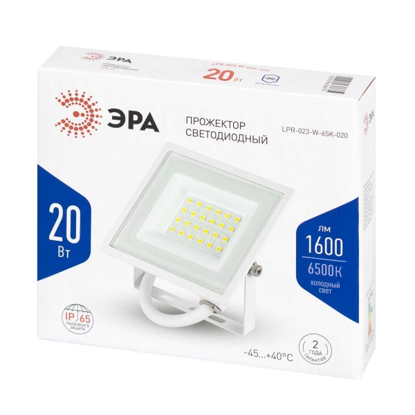 Прожектор светодиодный уличный ЭРА LPR-023-W-65K-020 Б0054640