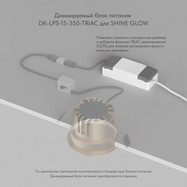 Точечный светодиодный светильник Denkirs Shine Glow DK2431-DN