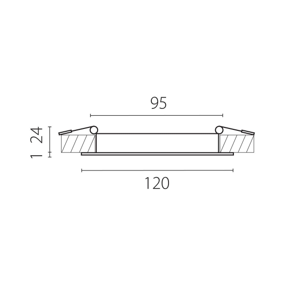 Встраиваемый светодиодный светильник Lightstar Zocco 223104-XS