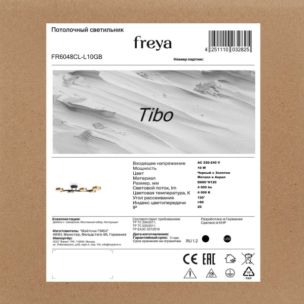 Потолочный светильник Freya Тибо / Tibo FR6048CL-L10GB