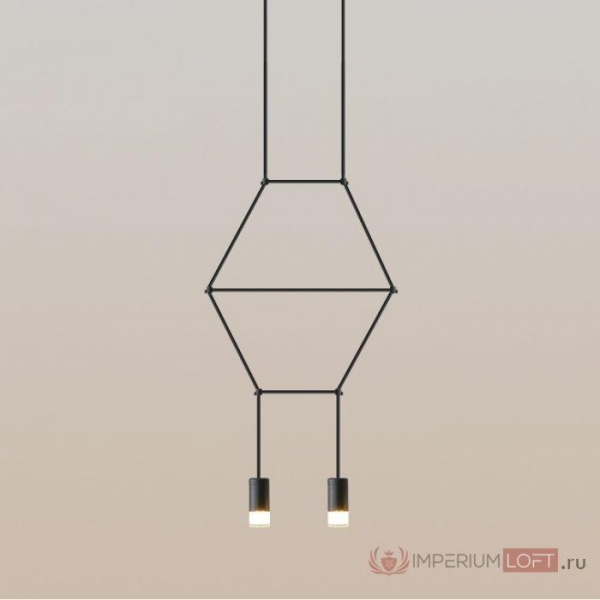 Подвесной светильник Imperium Loft Via Wireflow Polyhedral 2 Lineal Pendant Light 152907-22