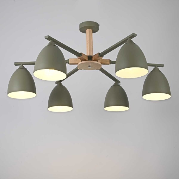 Потолочная люстра Imperium Loft Noa 6 Olive 183463-26