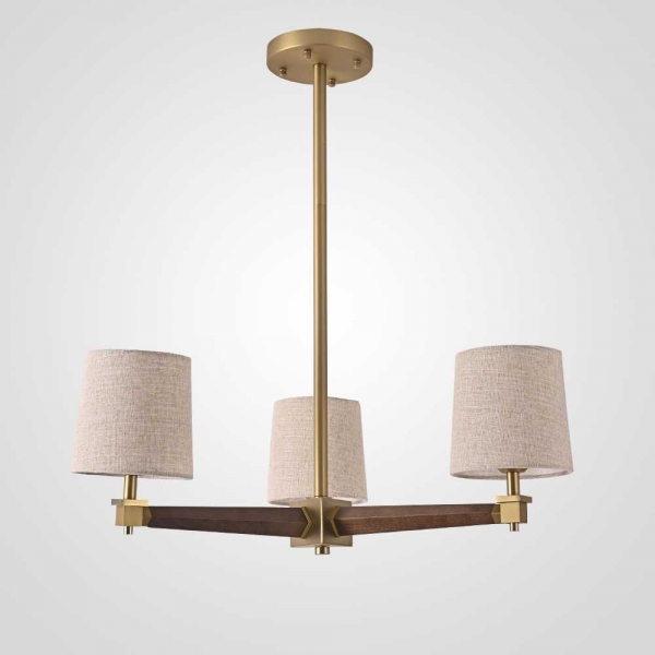 Подвесная люстра Imperium Loft Jorgenson D70 Beige/Dark Wood 203576-26