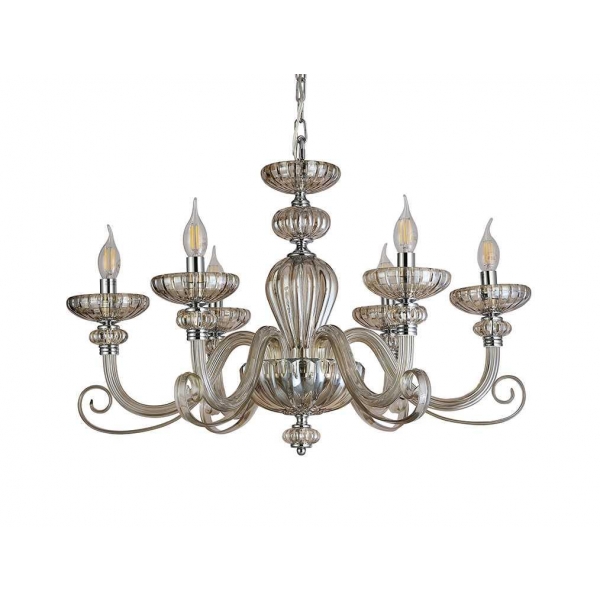 Подвесная люстра Newport 8626/C chrome cognac М0071597