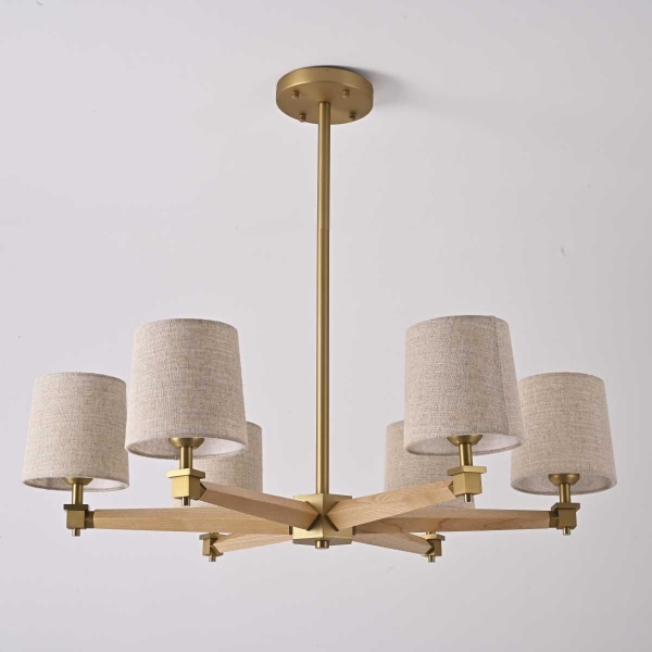 Подвесная люстра Imperium Loft Jorgenson D85 Beige/Light Wood 203573-26